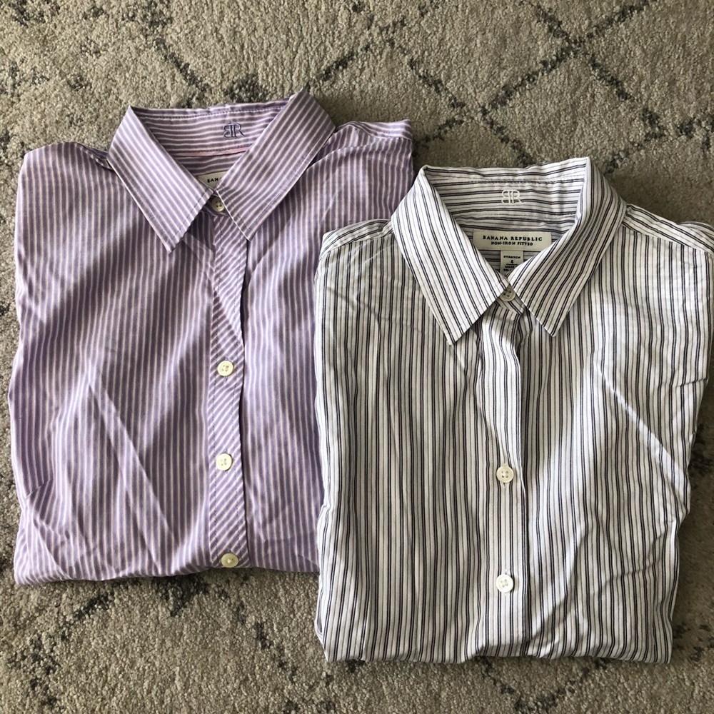 Banana Republic Striped Button Up Bundle
